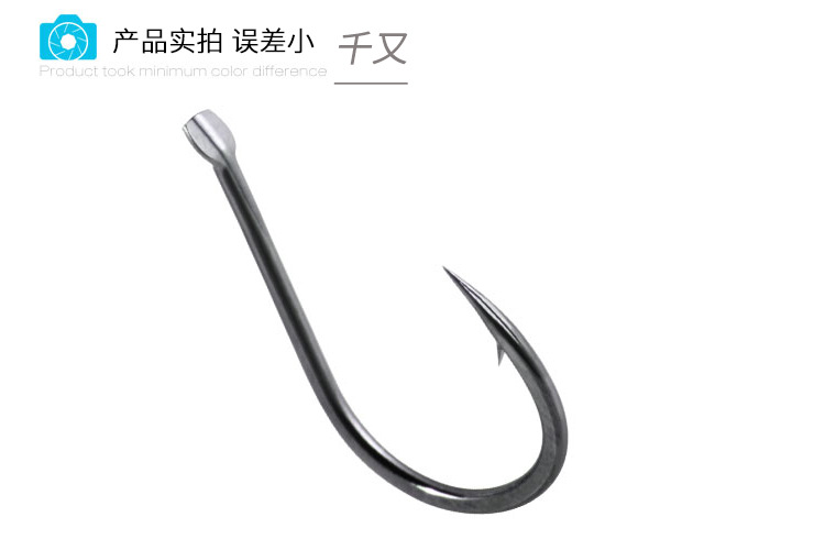 黑金剛血槽魚(yú)鉤千又有倒刺新關(guān)東釣魚(yú)鉤絕塵線槽垂釣用品